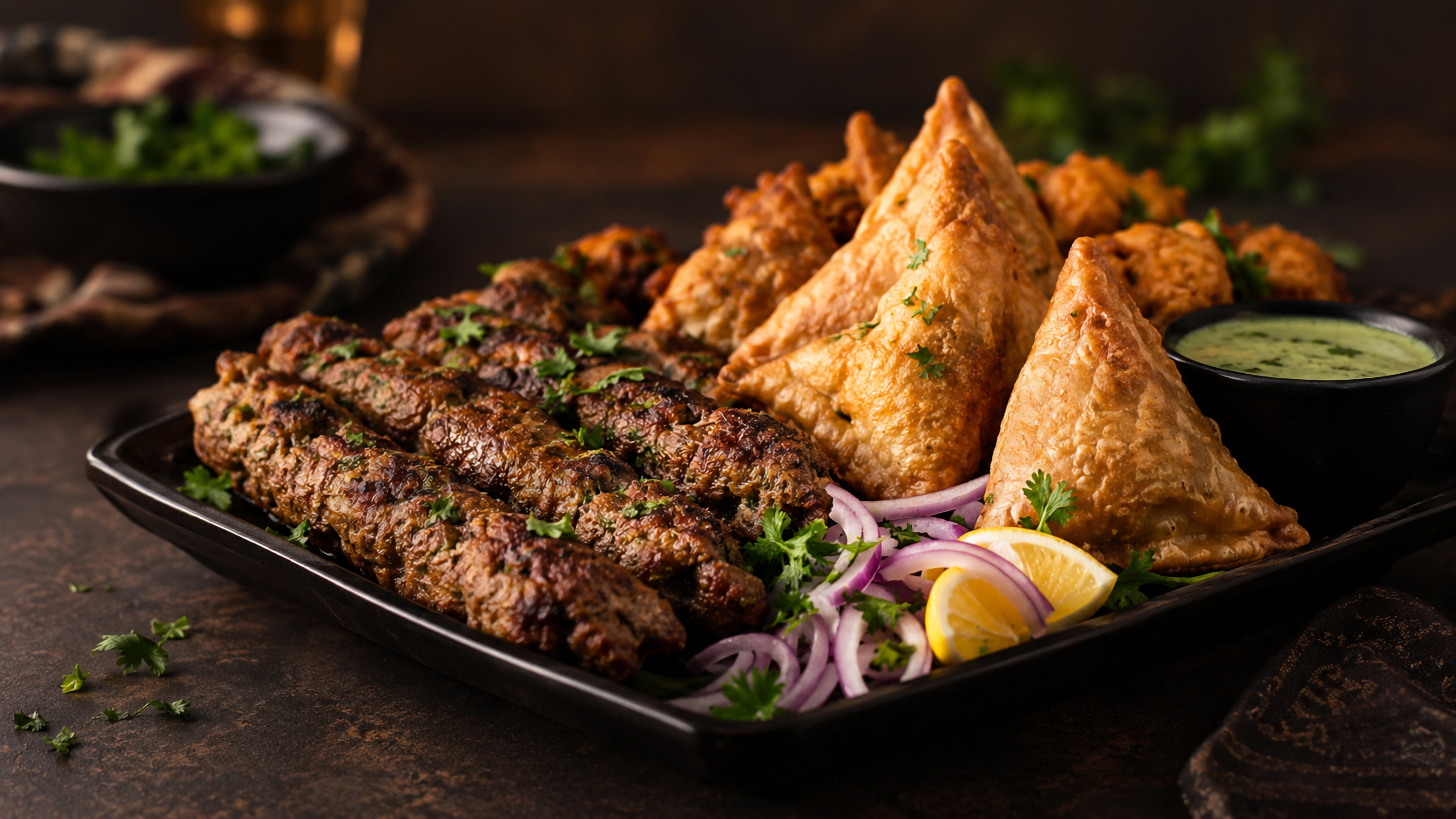 Shami Food frozen food spread — samosas, kababs and more